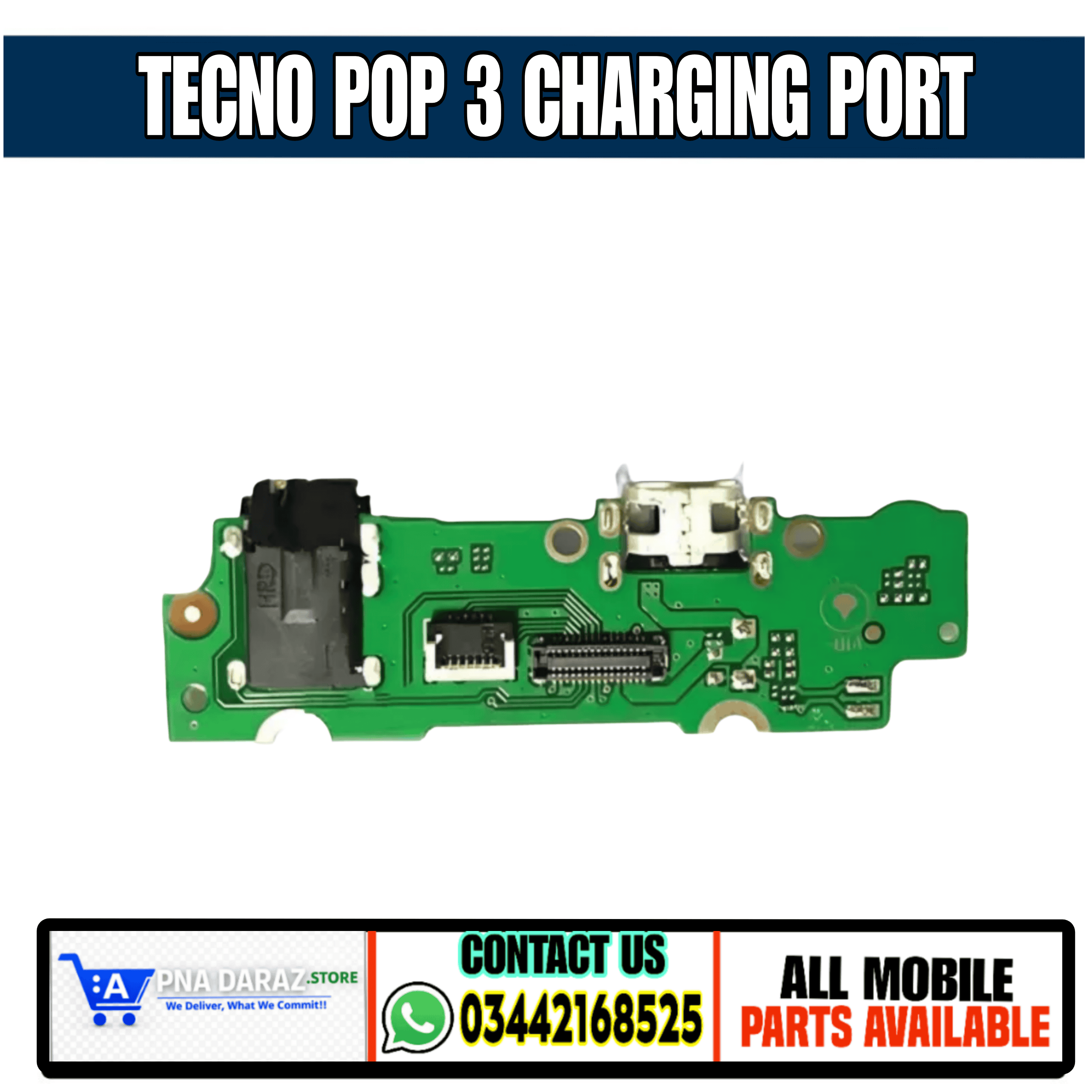 Tecno Pop 3 Charging Strip | Tecno Pop 3 Charging Port