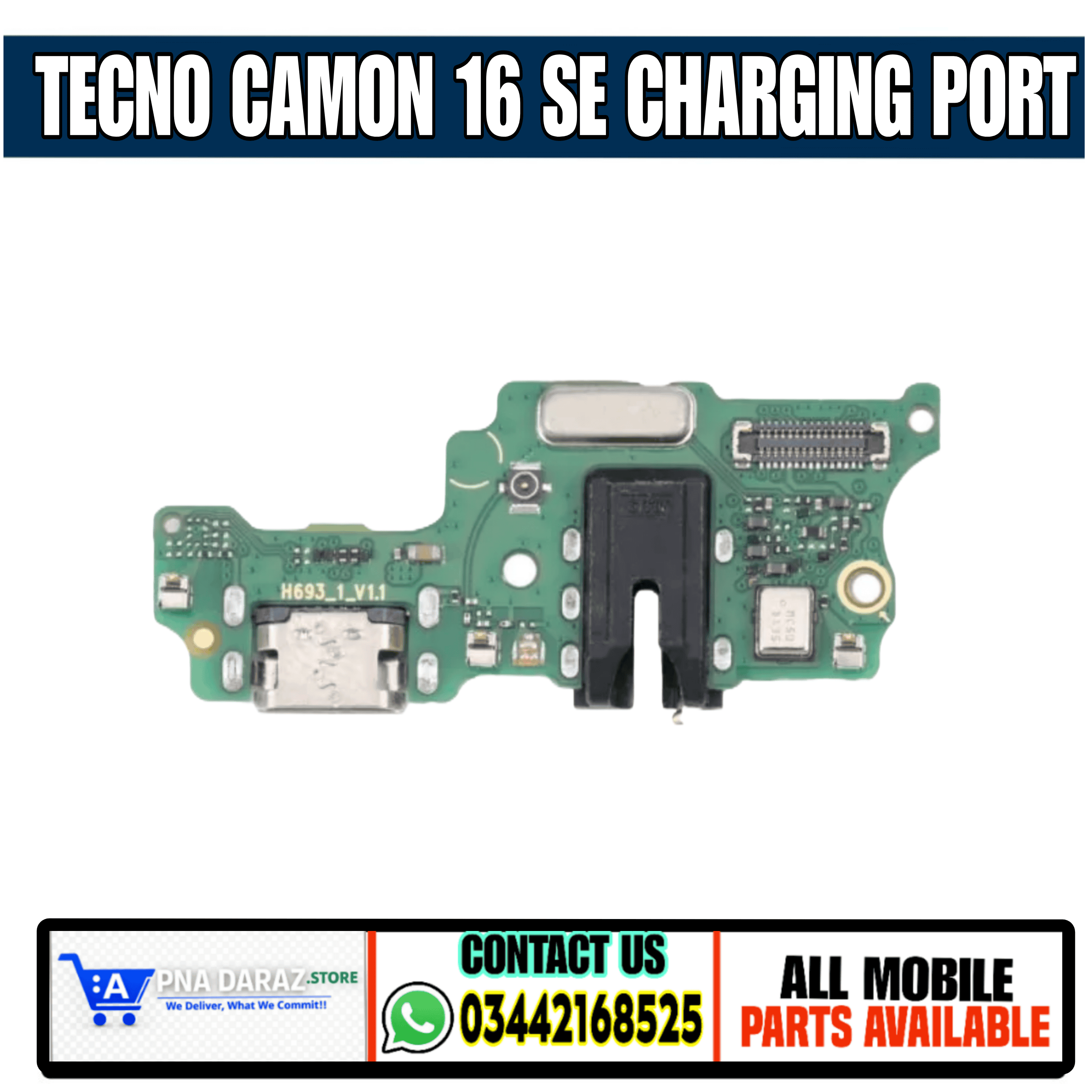 Tecno Cammon 16 SE Charging Strip | Tecno Common 16 Charging Port